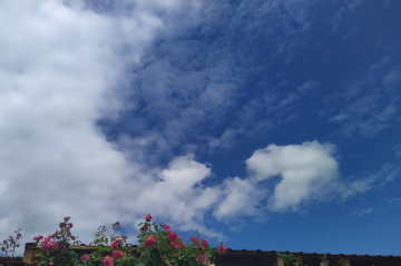 Wolken am blauem Himmel